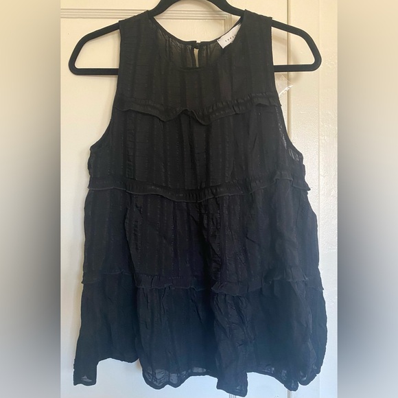 Tiered black boho top - Picture 1 of 3